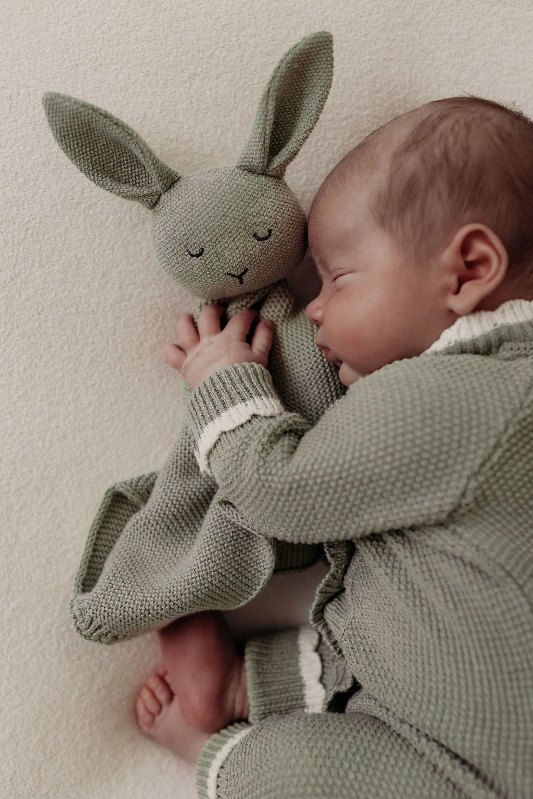 Organic Cotton Isla Bunny Comforter - Sage - Image 3