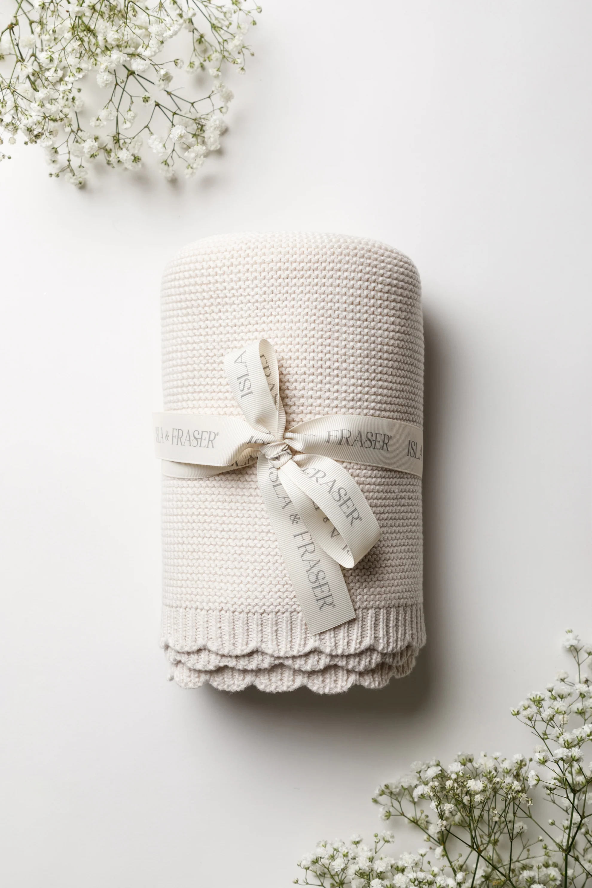 Organic Cotton Scallop Knit Baby Blanket - Personalised - Image 13