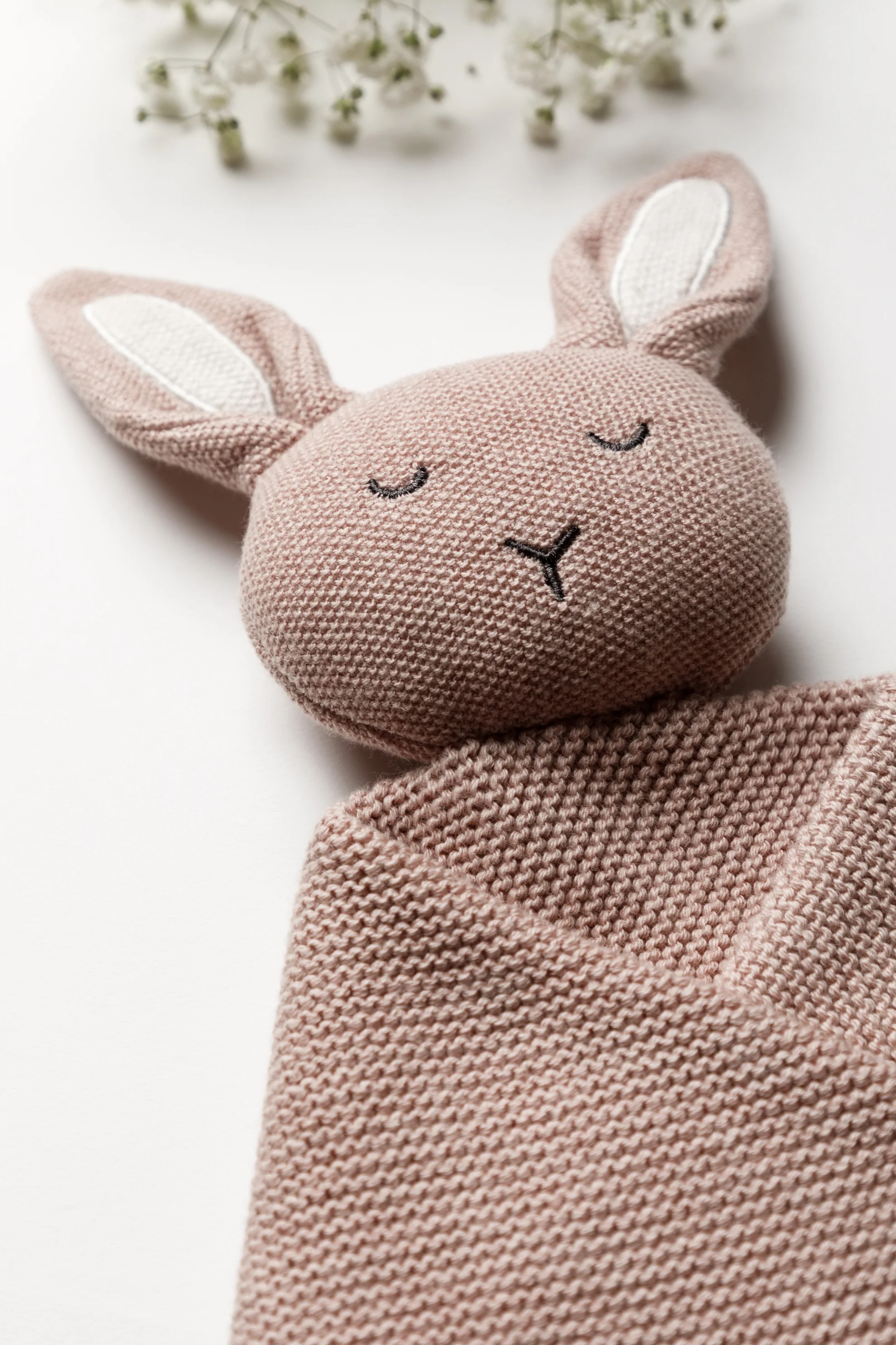Organic Cotton Isla Bunny Comforter - Rose - Image 6