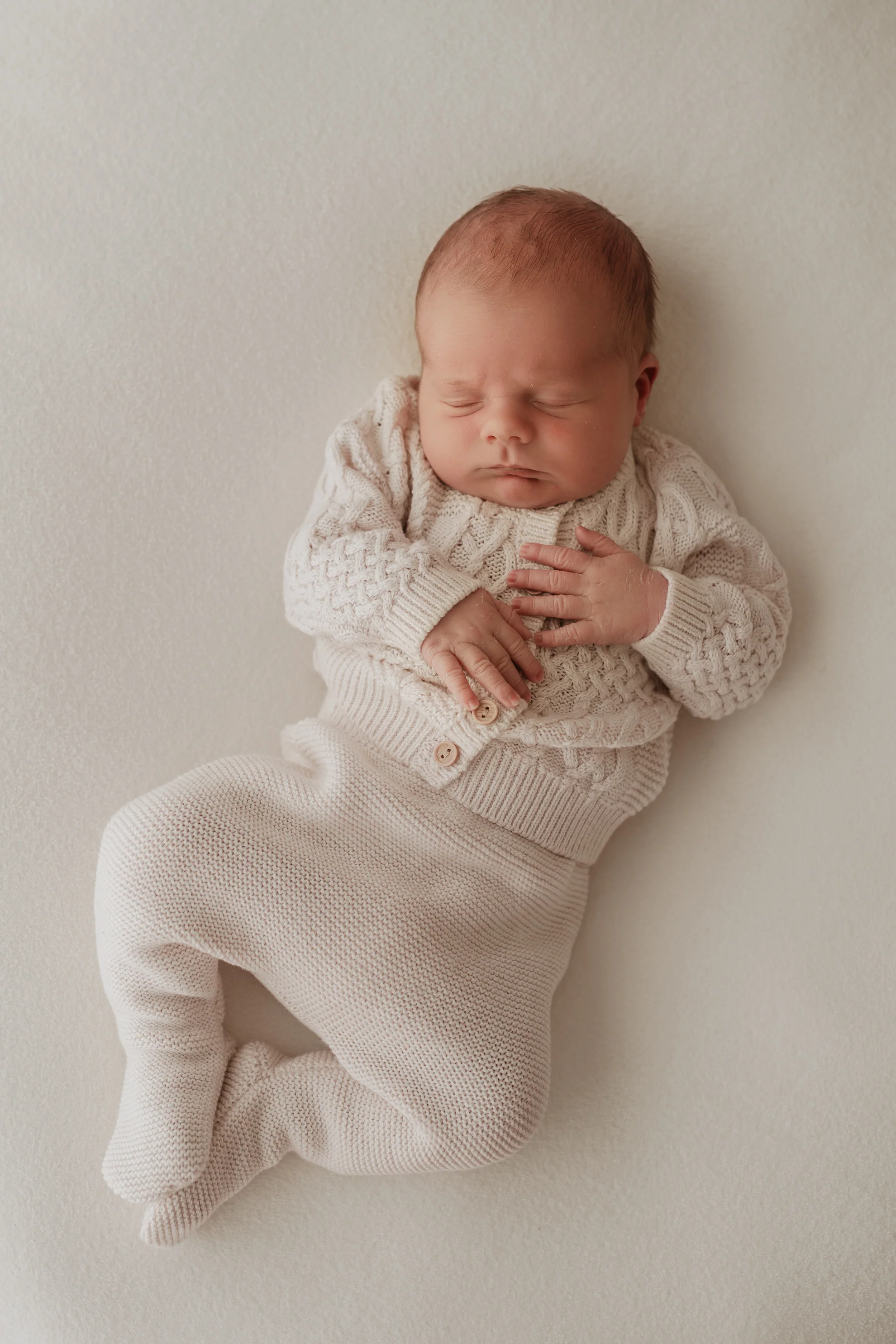 Organic Cotton Cable Knit Baby Cardigan - Personalised - Image 7
