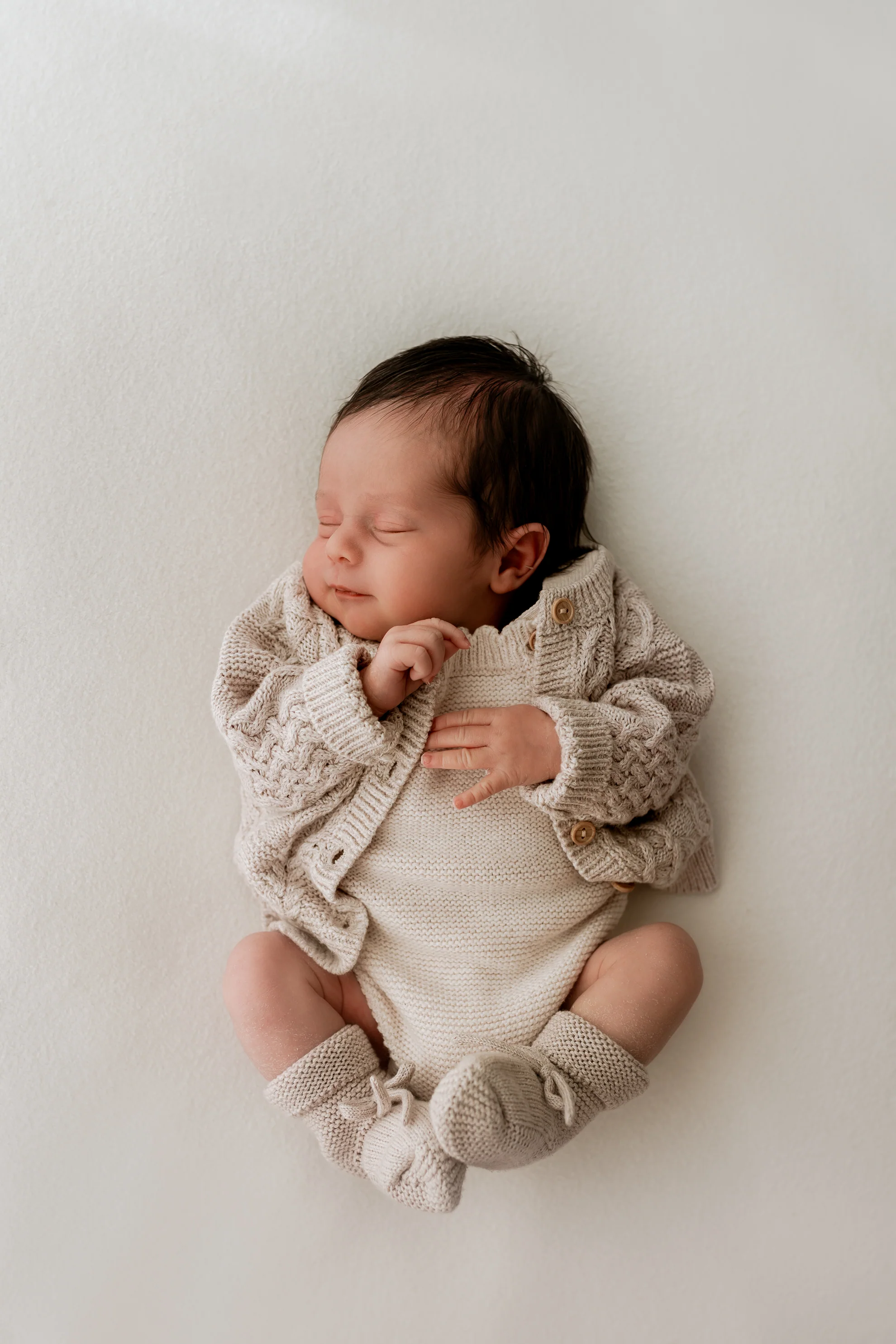 Organic Cotton Cable Knit Baby Cardigan - Personalised - Image 10