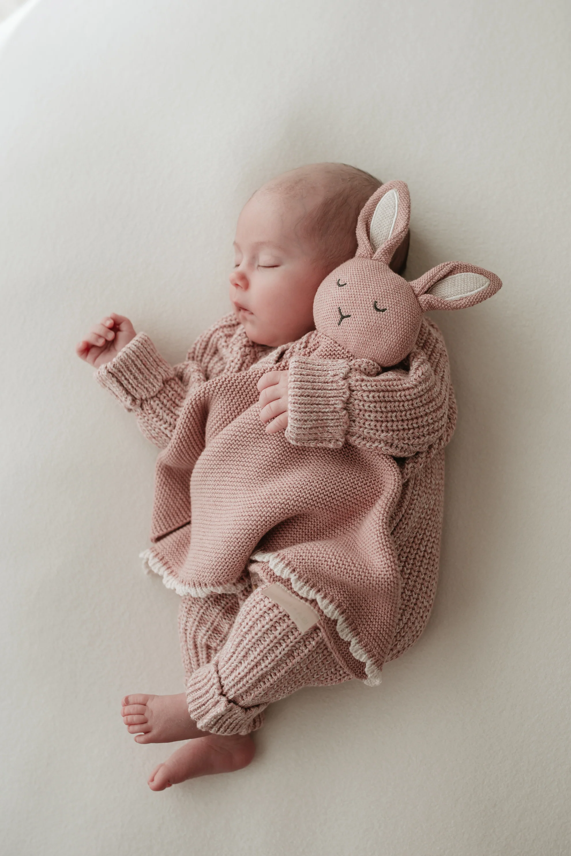 Organic Cotton Isla Bunny Comforter - Rose - Image 5