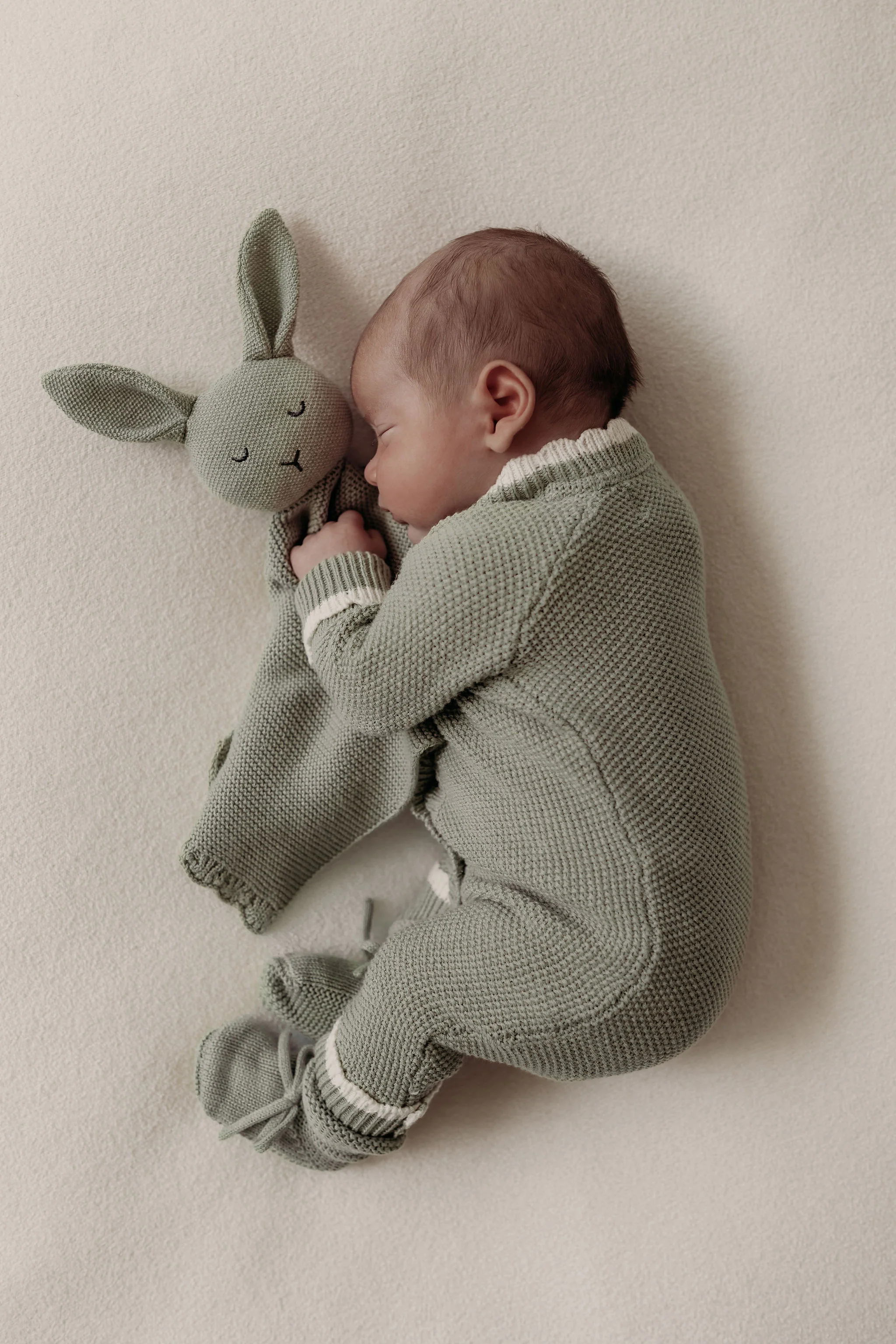 Organic Cotton Baby Booties - Sage - Image 4