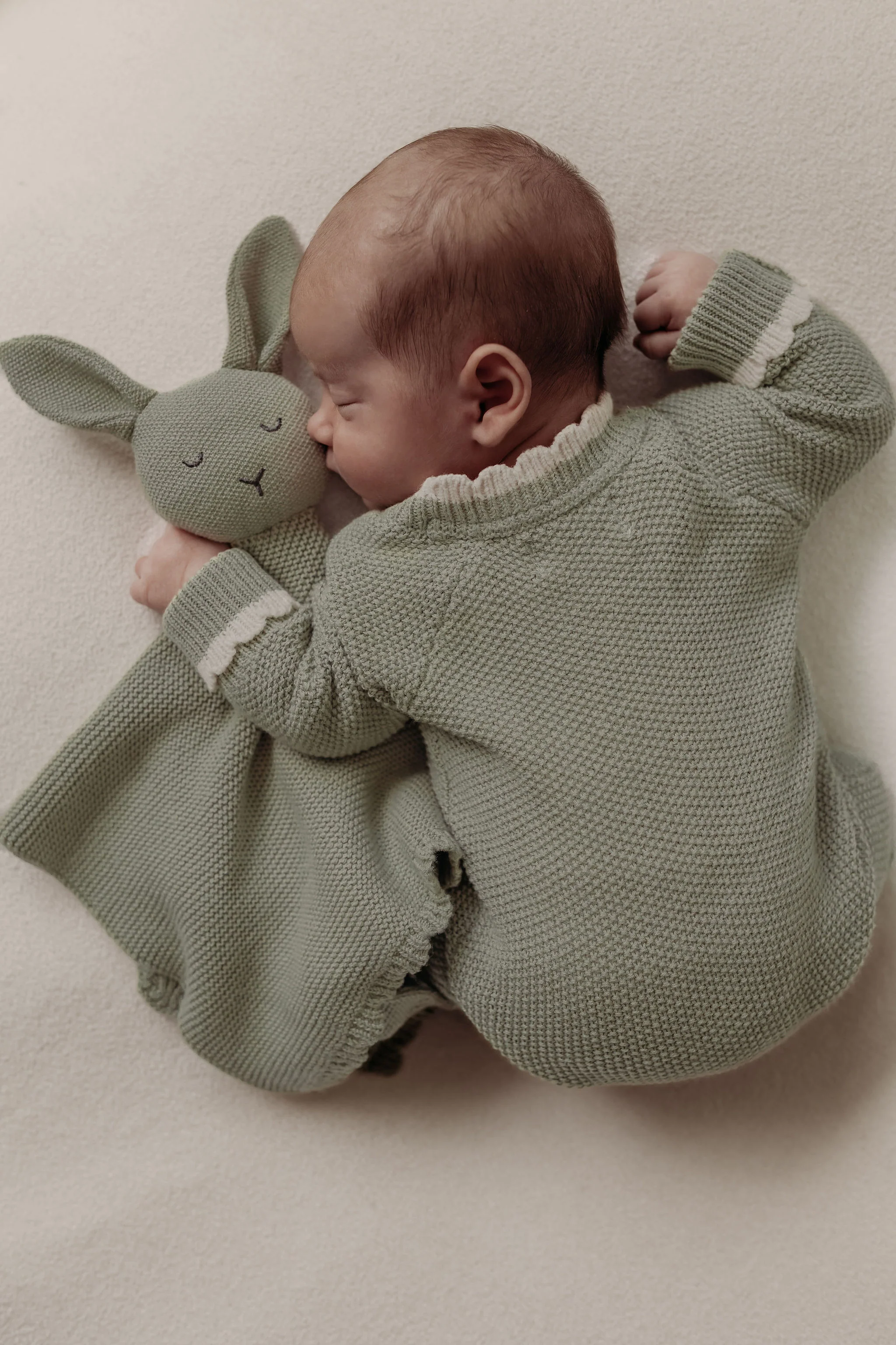 Organic Cotton Isla Bunny Comforter - Sage - Image 4