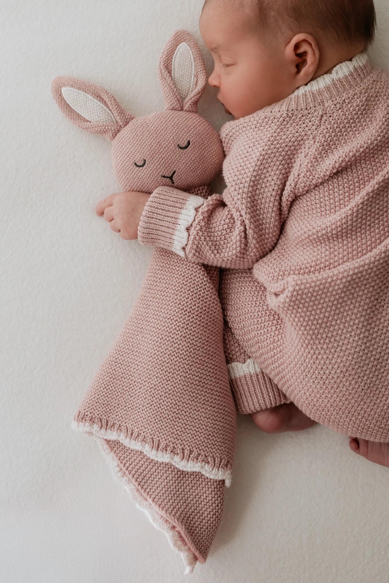 Organic Cotton Platinum Baby Bunny Bundle - Rose - Image 10