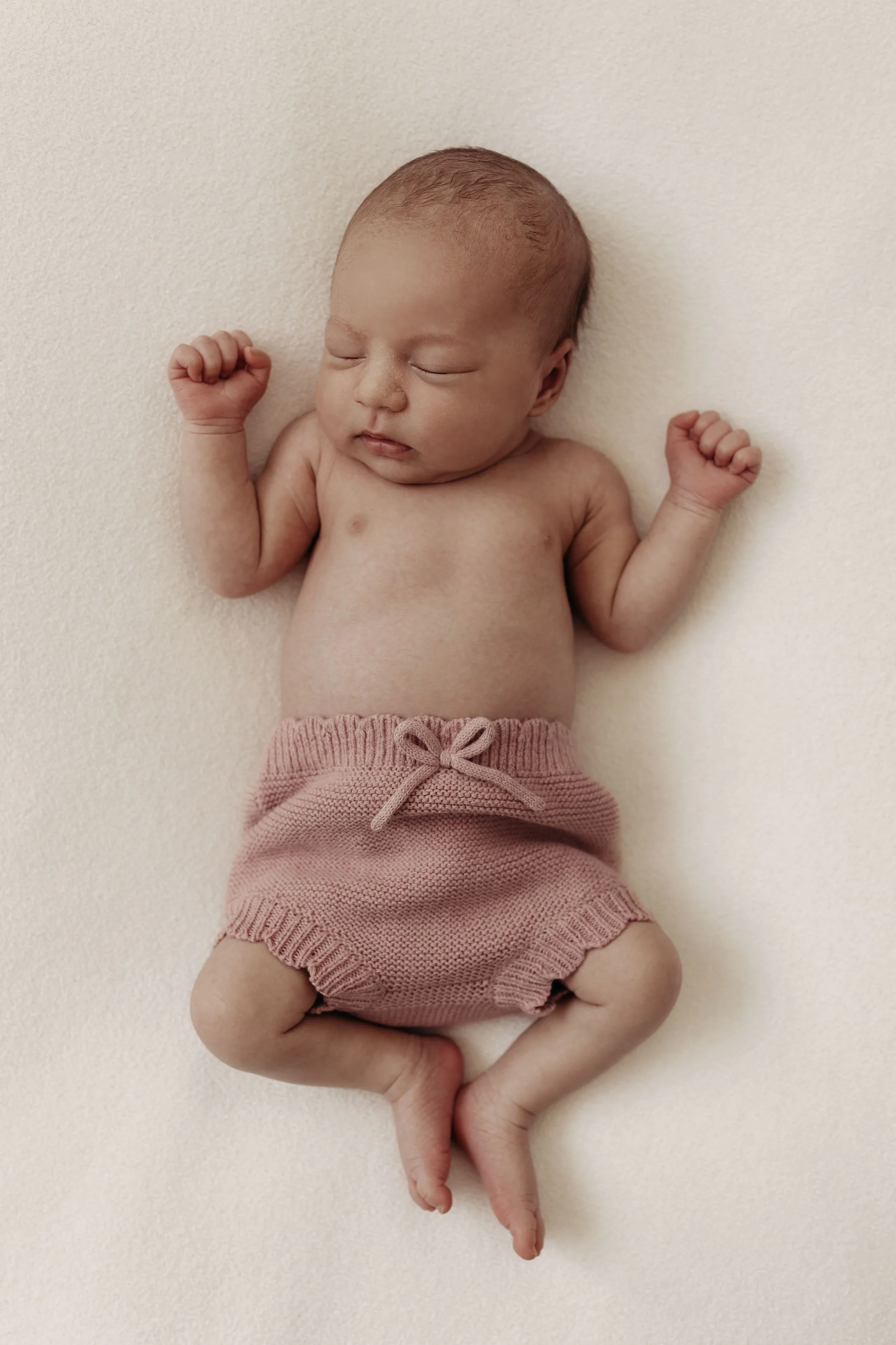 Organic Cotton Scallop Knit Baby Bundle - Rose - Image 7