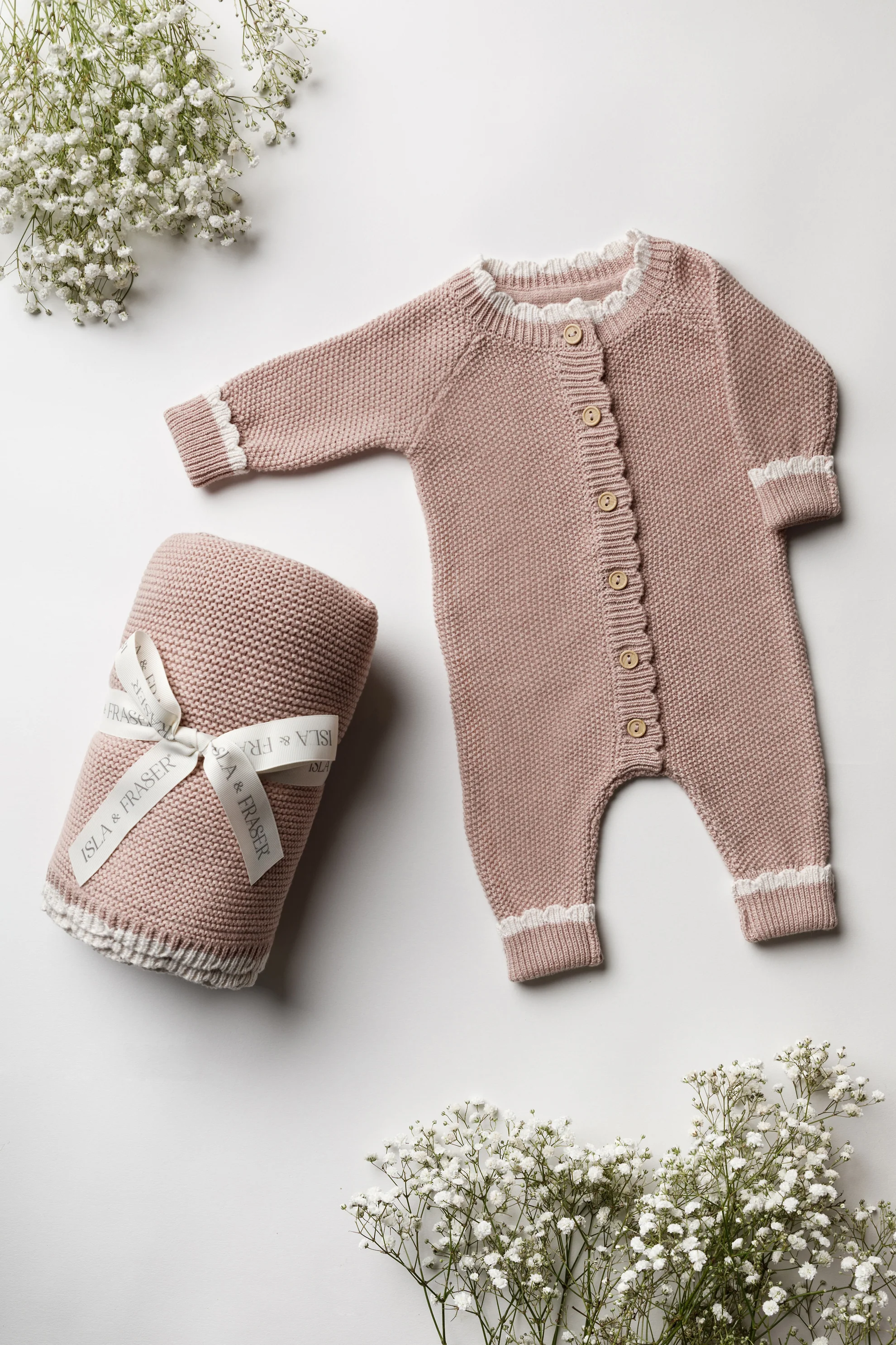 Organic Cotton Signature Baby Bundle - Rose